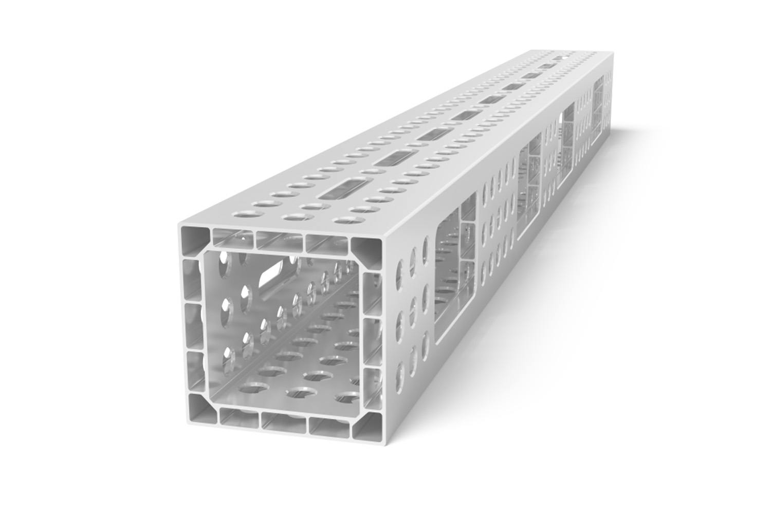 28 Alu profiel U-balk 2000x200x200 met sleuf