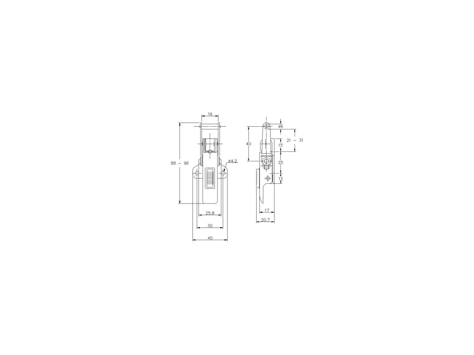 Protex Snelsluiting rvs