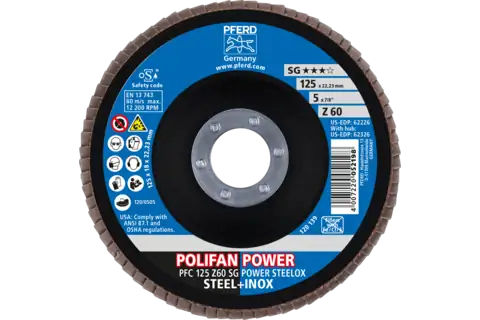 Pferd Lamellenschijf 125 Z60 PFC SG Power Steelox