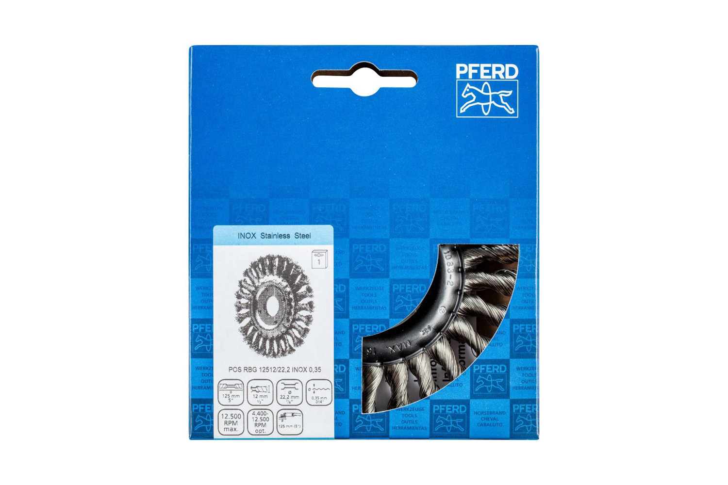 Pferd Borstel RBG 12512/22,2 INOX 0,35 SG