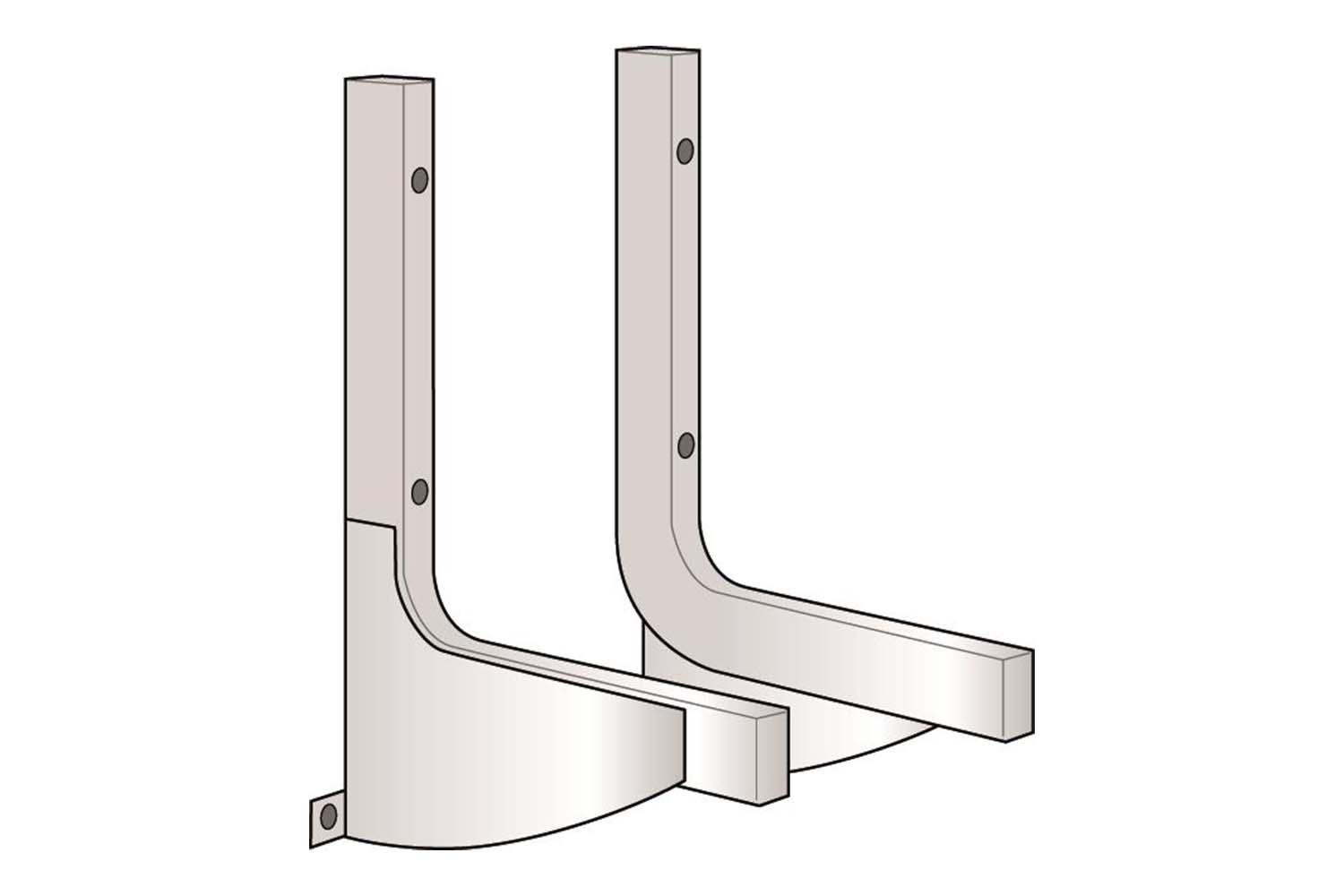 Nederman NEX muurbeugel 4-5m (DX,D,MD,HD)