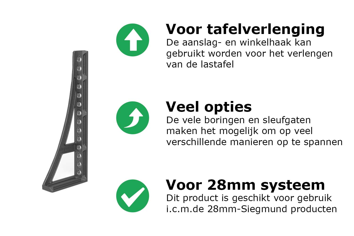 Siegmund 28 aanslag- en winkelhaak 750 G genitreerd