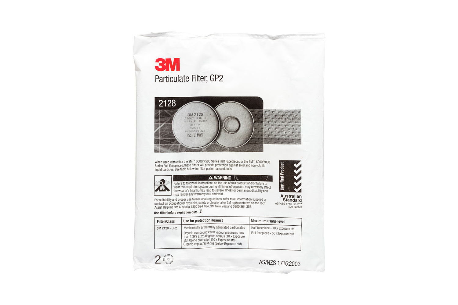 3M Stoffilter P2 R
