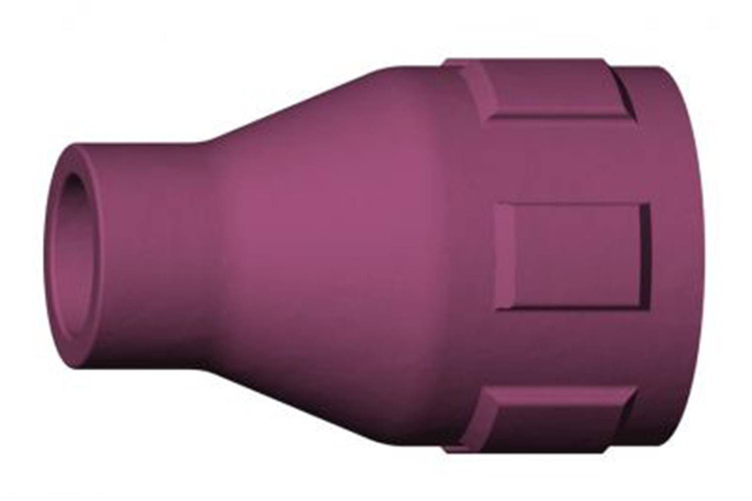 Gasmondstuk NW31 L=37mm versterkt